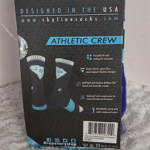 Skyline "S.Carolina" Athletic Crew Socks - Picture 4 of 6